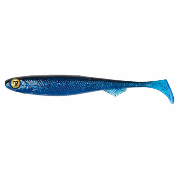 Fox Rage Slick Shad 11cm Bulk - UV Blue Flash i gruppen Madding / Softbaits / Aborre softbaits og sandard softbaits hos Sportfiskeprylar.se (NSC071)