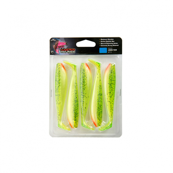 Zander Pro Ultra UV 12 cm/4.75\'\' Lemontiger 5-pack i gruppen Madding / Softbaits / Aborre softbaits og sandard softbaits hos Sportfiskeprylar.se (NZS015)