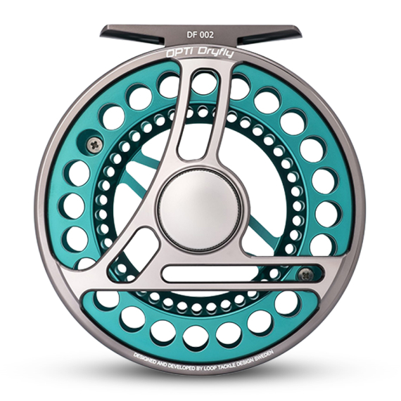 Loop Opti Fly Reel Aurora Turquoise i gruppen Hjul / Fluehjul og ekstra spoler / Fluehjul hos Sportfiskeprylar.se (ODFT-Lr)