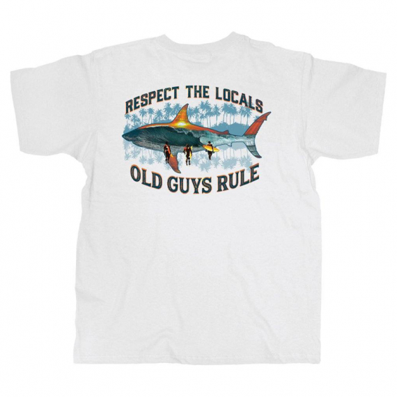 Old Guys Rule Local Respect, White i gruppen Beklædning og fodtøj / Beklædning / T-shirts hos Sportfiskeprylar.se (OG2104)