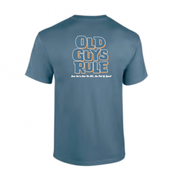 Old Guys Rule - Over The Hill Indigo Blue i gruppen Beklædning og fodtøj / Beklædning / T-shirts hos Sportfiskeprylar.se (OG313-IBr)