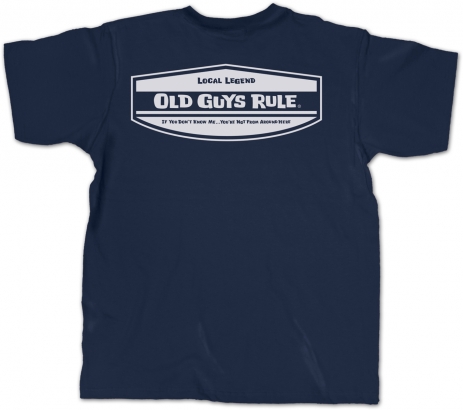 Old Guys Rule Local Legend Navy i gruppen Beklædning og fodtøj / Beklædning / T-shirts hos Sportfiskeprylar.se (OG438r)