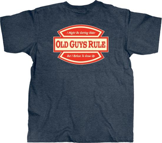 Old Guys Rule - Refuse to grow up - 2XL i gruppen Beklædning og fodtøj / Beklædning / T-shirts hos Sportfiskeprylar.se (OG957-2XL)