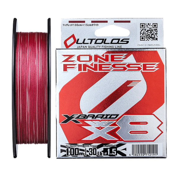 YGK Xbraid Olltlos Pe Wx8 Zone Finesse 100M i gruppen Fiskemetoder / Spinnefiskeri / Snøre / Multifilament hos Sportfiskeprylar.se (OLLTLOSPEWX8ZONE-1.5r)