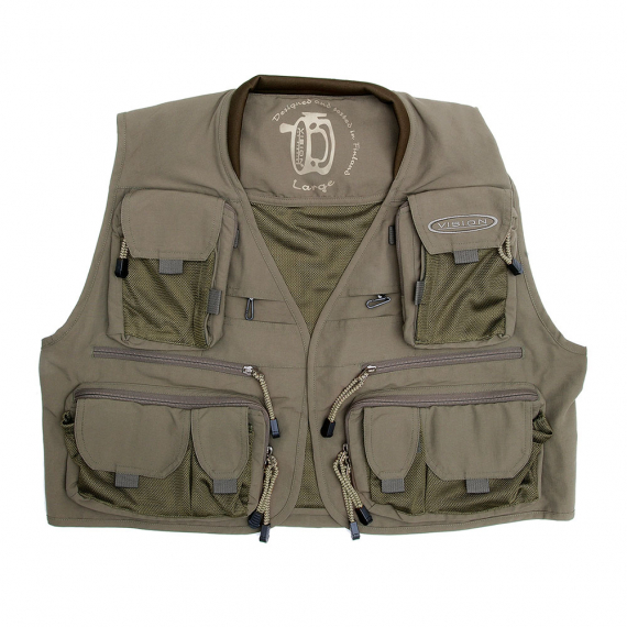 Vision Caribou Fly Fishing Vest, Green i gruppen Beklædning og fodtøj / Beklædning / Veste / Fiskeveste hos Sportfiskeprylar.se (OP4V3367r)