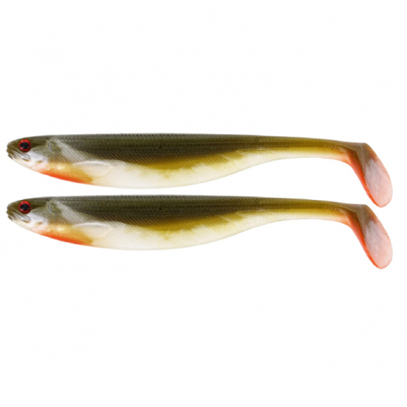 Westin ShadTeez Slim 12cm 10g - Bass Orange (2-pack) i gruppen Madding / Softbaits / Aborre softbaits og sandard softbaits hos Sportfiskeprylar.se (P022-021-014)