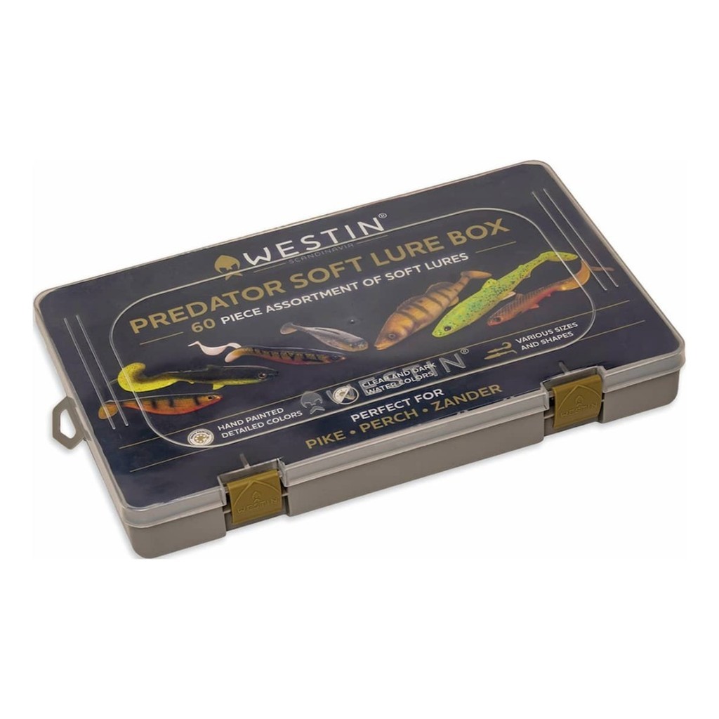 Westin Predator Soft Lure Box - 60pcs i gruppen Andet / Gaver & Gaveguider / Adventskalender hos Sportfiskeprylar.se (P336-073-060)