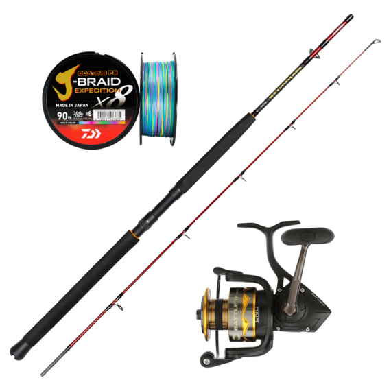 Daiwa Seahunter Battle Set i gruppen Sæt / Havfiskeri hos Sportfiskeprylar.se (PENNBATTLEWARFARESET)