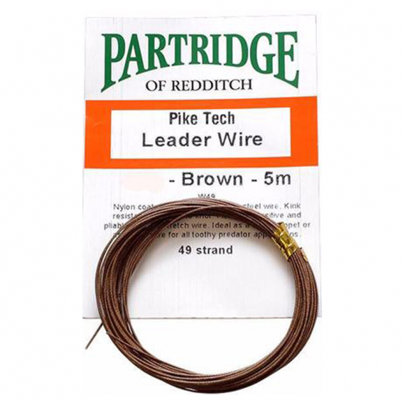 Partridge Bauer Pike Leader Wire 20lb - Brown i gruppen Kroge og endegrej / Ledere og Forfangsmateriale / Forfangsmateriale hos Sportfiskeprylar.se (PH-AW49-20-5B)