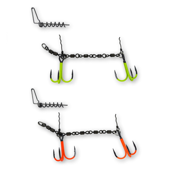 Pikecraft 4-Swivel Stinger Kit XL 2/0 UV i gruppen Kroge og endegrej / Stingere og stingertilbehør / Stingere hos Sportfiskeprylar.se (PIKECRAFT1073r)