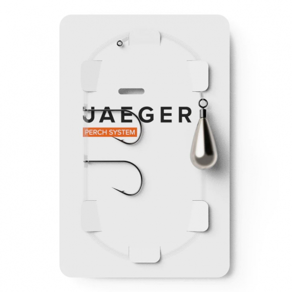 Jaeger Drop-Shot Rig (2 Hooks) i gruppen Kroge og endegrej / Færdiglavede rigs / Færdiglavede aborre-forfang hos Sportfiskeprylar.se (PRC-DRO-1)