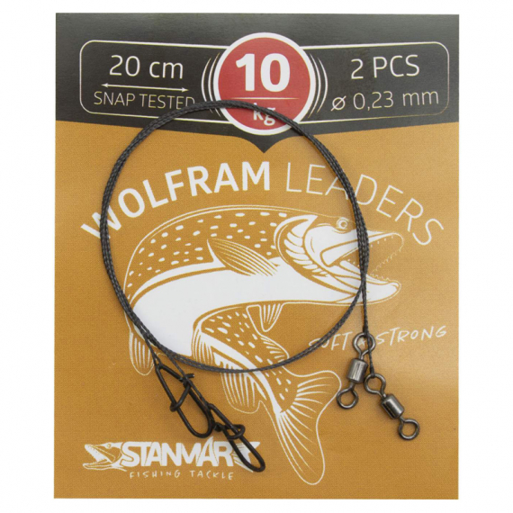 Stan-mar Wolfram Leaders DL (2-pack) i gruppen Kroge og endegrej / Ledere og Forfangsmateriale / Færdiglavede forfang / Stål- og wireforfang hos Sportfiskeprylar.se (PWDR1510r)