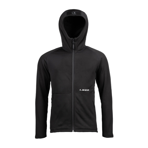 Loop Rosto 2.0 Full Zip Hoodie Soft Black i gruppen Beklædning og fodtøj / Beklædning / Sweatere / Hættetrøjer hos Sportfiskeprylar.se (R2FZHB-2XLr)