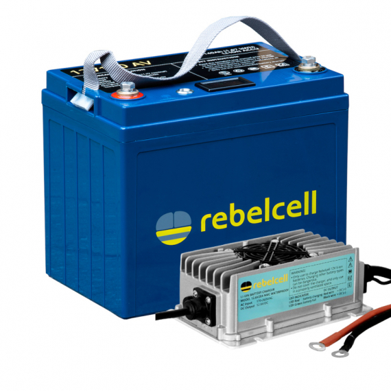 Rebelcell 12V140 AV Li-ion Med Laddare Waterproof 12.6V20A i gruppen Bådelektronik / Batterier og opladere / Batterier / Lithiumbatterier hos Sportfiskeprylar.se (RC12140AVREUAPACK)