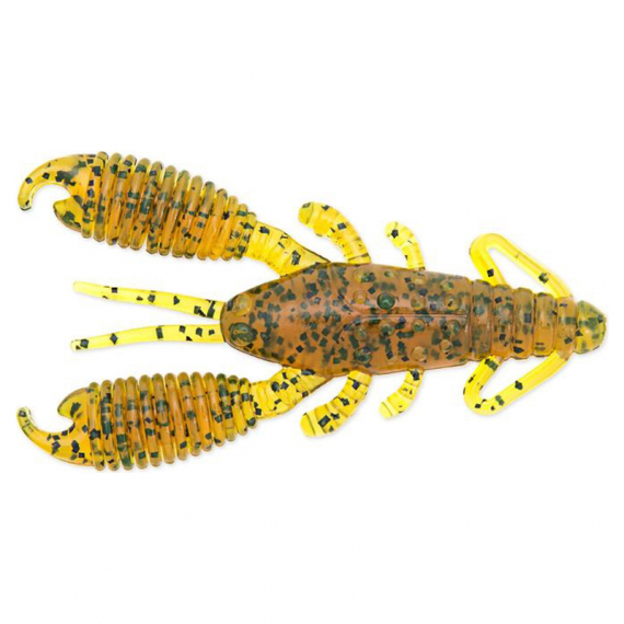 Reins Ring Craw 7,6cm (8-pack) - Motoroil Pepper i gruppen Madding / Softbaits / krebs og creaturebaits / Krebs hos Sportfiskeprylar.se (REI-3RC-429)