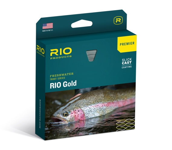 RIO Premier Gold Fly Line Float Moss/Gold i gruppen Fiskemetoder / Fluefiskeri / Flueliner / Enhåndssnøre hos Sportfiskeprylar.se (RP19230r)