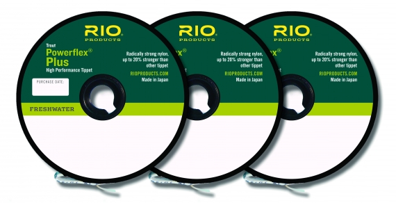 RIO PowerFlex Plus Tippet 3-pack 3X-5X i gruppen Kroge og endegrej / Ledere og Forfangsmateriale / Forfangsmateriale / Forfangsmateriale fluefiskeri hos Sportfiskeprylar.se (RP22197)