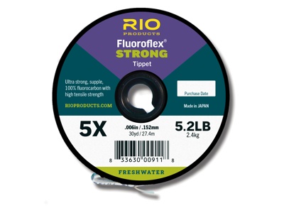 Rio Fluoroflex Strong Tippet 27,4m i gruppen Fiskemetoder / Fluefiskeri / Flueforfang og forfangsmateriale / Forfangsmateriale fluefiskeri hos Sportfiskeprylar.se (RP22442r)