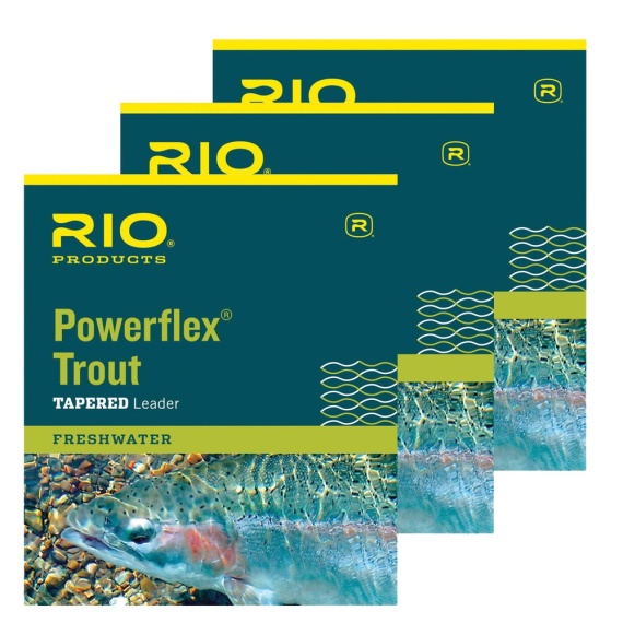 Rio Powerflex TroutLeader 12ft 3-pack i gruppen Fiskemetoder / Fluefiskeri / Flueforfang og forfangsmateriale / Færdiglavede flueforfang / Tapered forfang hos Sportfiskeprylar.se (RP24051r)
