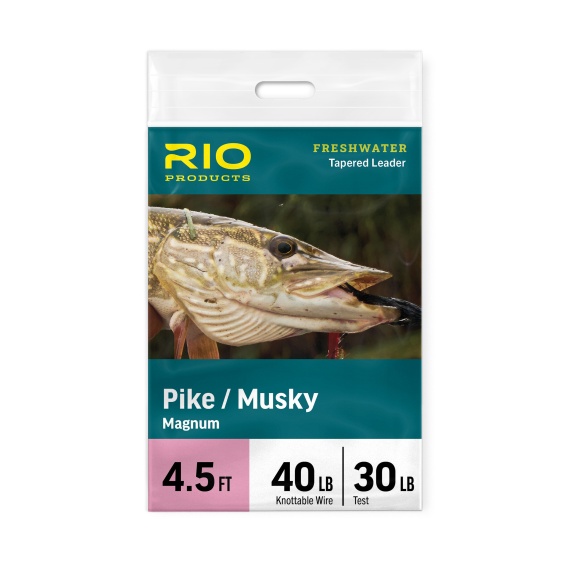 Rio Pike/Musky Stealth Leader 6ft i gruppen Fiskemetoder / Fluefiskeri / Flueforfang og forfangsmateriale / Færdiglavede flueforfang / Tapered forfang hos Sportfiskeprylar.se (RP24668r)