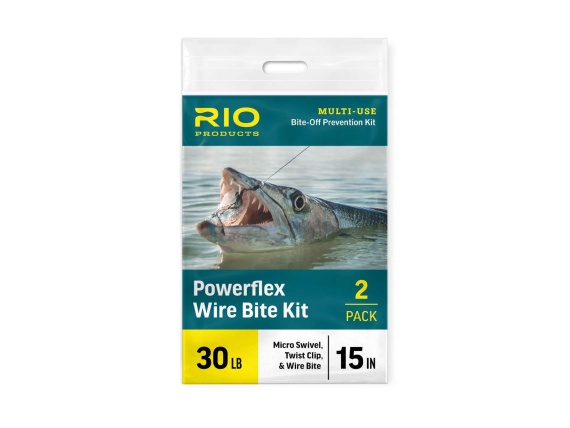 Rio Powerflex Wire Bites Leader Swivel And Twist Clip i gruppen Fiskemetoder / Fluefiskeri / Flueforfang og forfangsmateriale / Forfangsmateriale fluefiskeri hos Sportfiskeprylar.se (RP26012r)