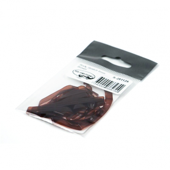 Body Strech 4mm - Brown i gruppen Kroge og endegrej / Fluebinding / Fluebindingsmateriale / Andre syntetiske materialer hos Sportfiskeprylar.se (S-251124)