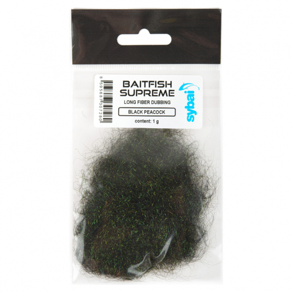 Baitfish Supreme - Black Peacock i gruppen Kroge og endegrej / Fluebinding / Fluebindingsmateriale / Dubbing hos Sportfiskeprylar.se (S-273096)