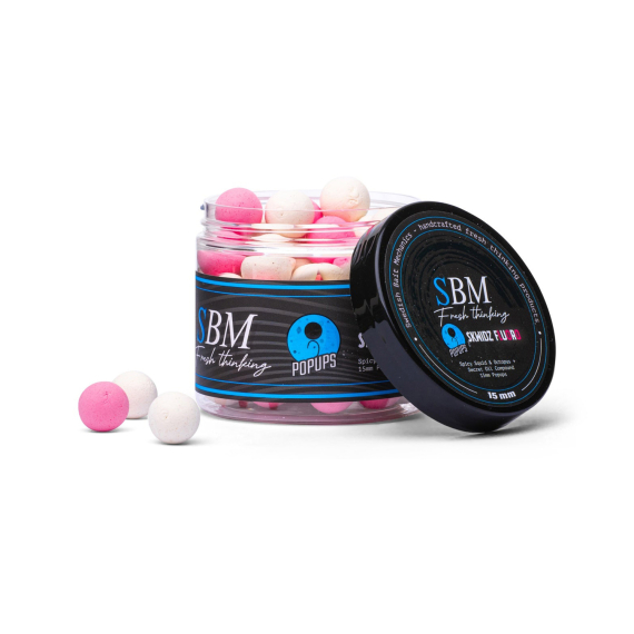 SBM Popups - Sqwidz Pink/White i gruppen Madding / Boilies, krogagn og forfoder / Popups & Wafters hos Sportfiskeprylar.se (SBM-SKWID-FL-Pr)