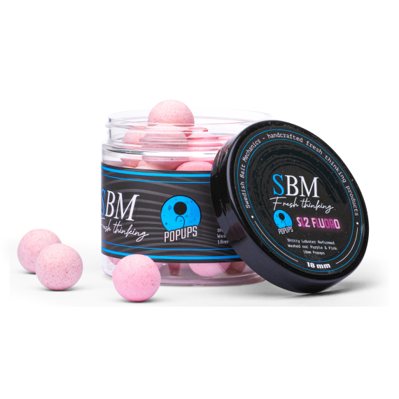 SBM Popups - SL2 (Washed out), Pink/Purple, 15mm i gruppen Madding / Boilies, krogagn og forfoder / Popups & Wafters hos Sportfiskeprylar.se (SBM-SL2-FL-P-15MM)