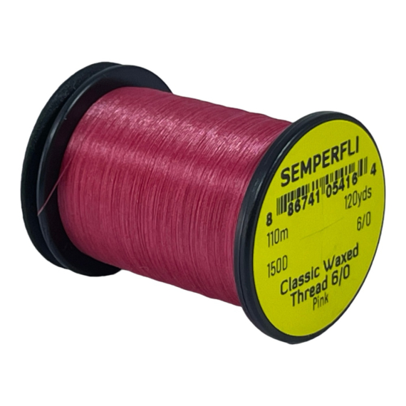 Semperfli Classic Waxed Thread 110m 12/0 - Pink i gruppen Kroge og endegrej / Fluebinding / Fluebindingsmateriale / Bindetråd hos Sportfiskeprylar.se (SCWX112PNK)