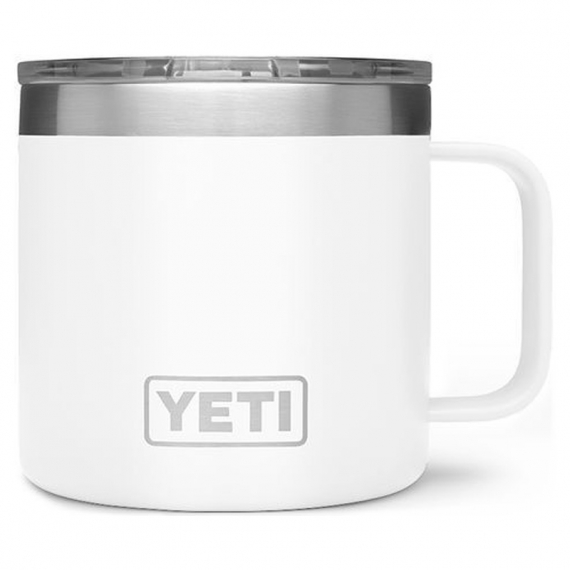 Yeti Rambler 14 Oz Mug - White i gruppen Outdoor / Stormkøkken og køkkenredskaber / Termoflasker / Termokrus hos Sportfiskeprylar.se (SKU-304-1364)