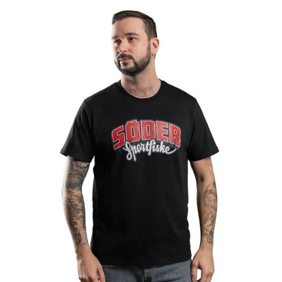 Söder Sportfiske T-shirt Black i gruppen Beklædning og fodtøj / Beklædning / T-shirts hos Sportfiskeprylar.se (SS30007Sr)