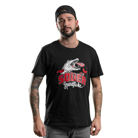 Söder Sportfiske T-Shirt Last Cast Black i gruppen Beklædning og fodtøj / Beklædning / T-shirts hos Sportfiskeprylar.se (SS30008Sr)