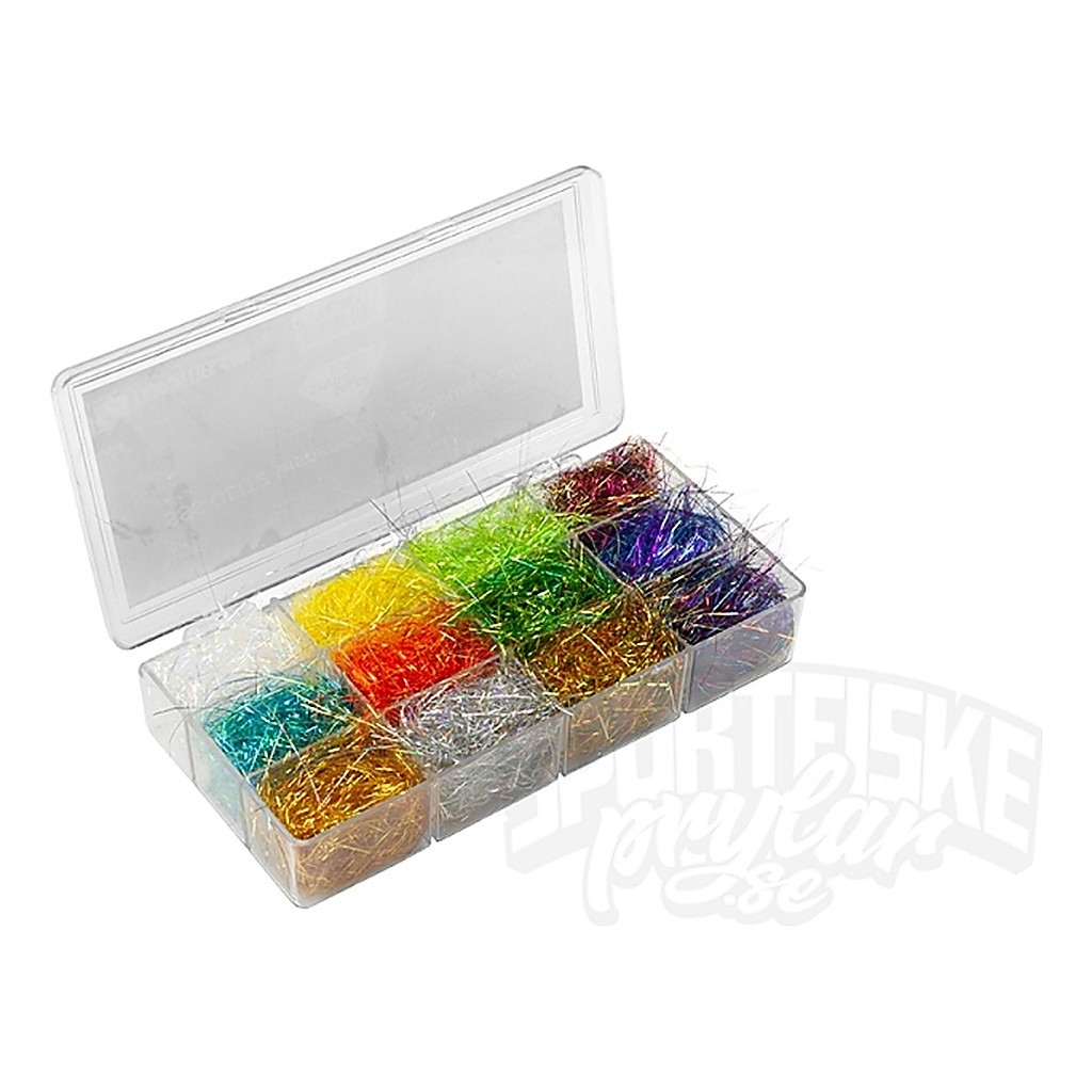 Frödin Dubbingbox Glitz i gruppen Kroge og endegrej / Fluebinding / Fluebindingsmateriale / Dubbing hos Sportfiskeprylar.se (SSSGLD-DISP)