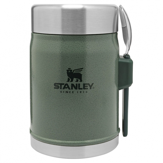 Stanley The Legendary Food Jar + Spork 400ml - Hammertone Green i gruppen Outdoor / Stormkøkken og køkkenredskaber / Madkasser og termoflasker til mad / Termoflasker til mad hos Sportfiskeprylar.se (ST1009382004)