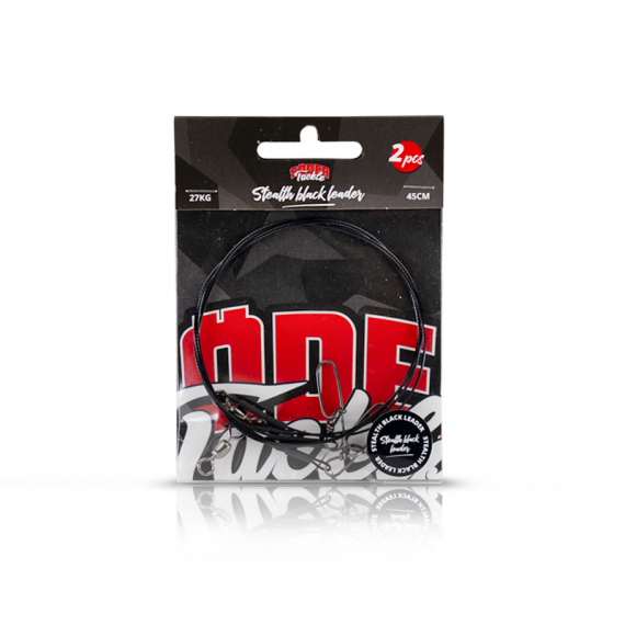 Söder Tackle Pike Leader Black Coated Wire (2-pack) - 45cm, 60lb i gruppen Kroge og endegrej / Ledere og Forfangsmateriale hos Sportfiskeprylar.se (STC-TT0011)