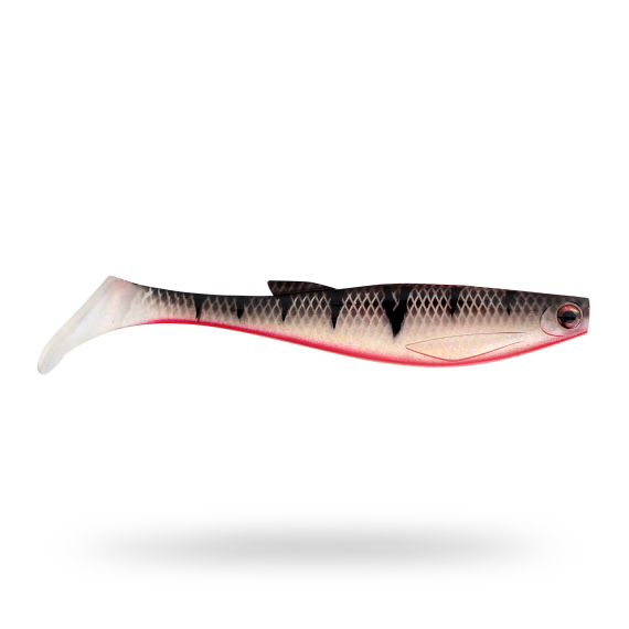 Scout Shad XL 27cm - Red Ghost Perch i gruppen Madding / Softbaits / Gedde softbaits hos Sportfiskeprylar.se (STSS27P-902)