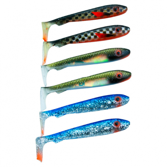 Svartzonker McRubber Bass 8cm Mix (6-pack) - Clear Sky i gruppen Madding / Softbaits / Aborre softbaits og sandard softbaits hos Sportfiskeprylar.se (SZ100155)