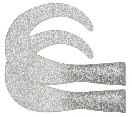 SvartZonker BigTail Junior C6 Silver Glitter 2-pack i gruppen Madding / Softbaits / Ekstra haler og Curly Tails hos Sportfiskeprylar.se (SZ106306)