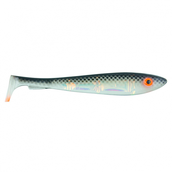 SvartZonker McRubber Flash Shad 23cm (2-pack) - UV Black Back i gruppen Madding / Softbaits / Gedde softbaits hos Sportfiskeprylar.se (SZ111101)