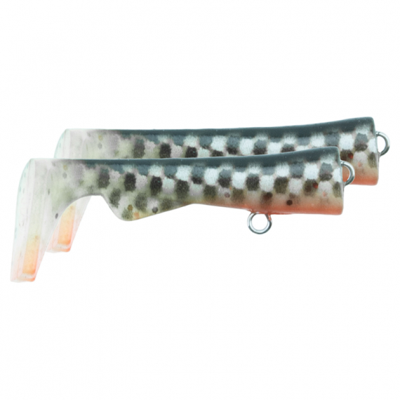 Svartzonker Ugly Louis Junior Paddle Tail (2pcs) - Smokey i gruppen Madding / Ekstra årer hos Sportfiskeprylar.se (SZ115155)