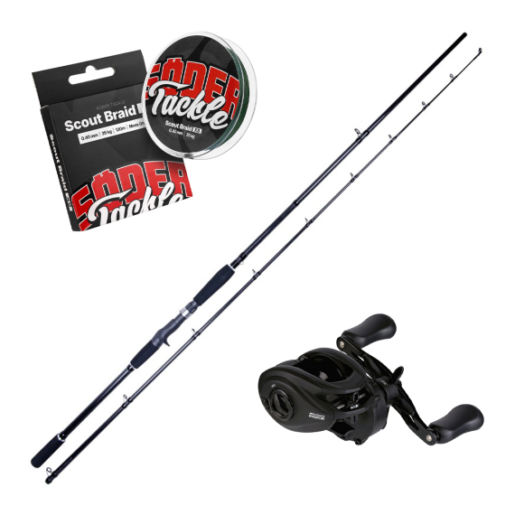 SvartZonker Black Series The Horizon 9\' 1\'\' Casting Combo - 400g i gruppen Sæt / Kastesæt / Baitcastersæt Gedde hos Sportfiskeprylar.se (SZBLACKCOMBO)
