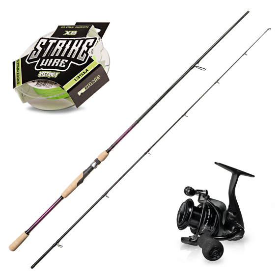 SvartZonker The Force The Wand 8\' 30-110g Pitch Black Spinning Combo i gruppen Sæt / Spinnesæt / Gedde Spinnesæt hos Sportfiskeprylar.se (SZTHEFORCEPITCGBLACK)