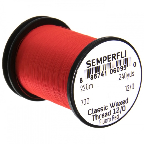 Semperfli Waxed Thread 12/0 - Black i gruppen Kroge og endegrej / Fluebinding / Fluebindingsmateriale / Bindetråd hos Sportfiskeprylar.se (Sem-0300-2000r)
