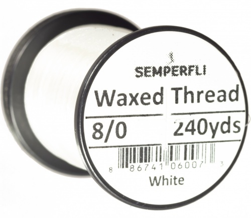 Semperfli Waxed Thread 8/0 - Black i gruppen Kroge og endegrej / Fluebinding / Fluebindingsmateriale / Bindetråd hos Sportfiskeprylar.se (Sem-0400-2000r)
