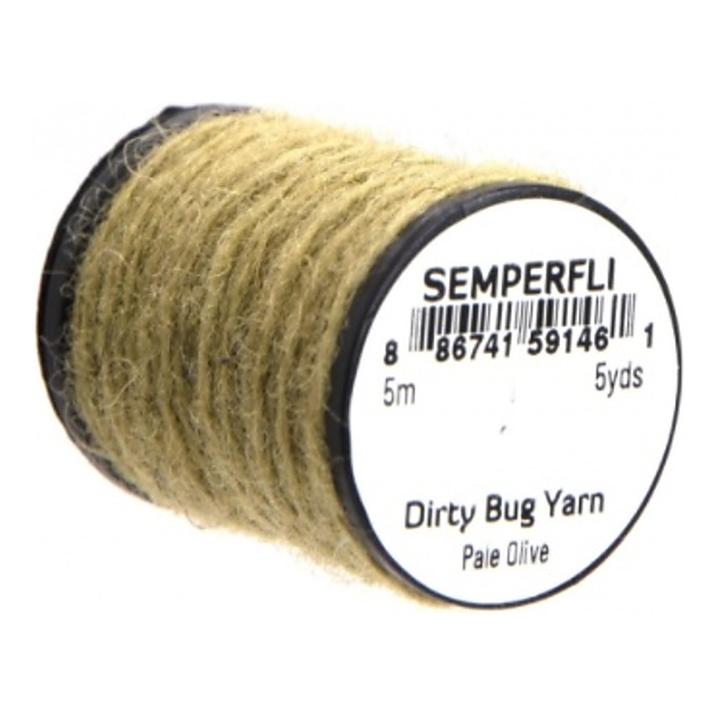 Semperfli Dirty Bug Yarn - Pale Olive i gruppen Kroge og endegrej / Fluebinding / Fluebindingsmateriale / Yarn & Chenille hos Sportfiskeprylar.se (Sem-0950-1209)