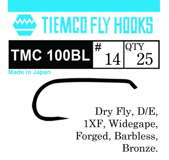 Tiemco 100 Dry Fly Barbless 20-pack - #10 i gruppen Kroge og endegrej / Kroge / Fluebinding kroge hos Sportfiskeprylar.se (T100BL-10r)