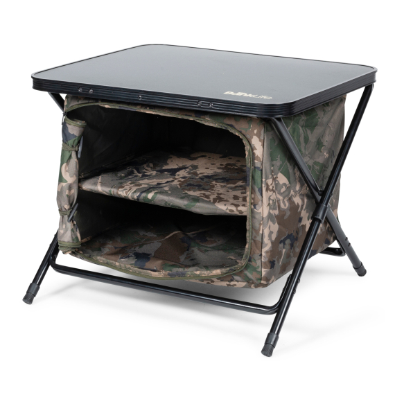 Nash Bank Life Bedside Station Camo i gruppen Outdoor / Telte og teltmøbler / Stole og borde / Tabeller hos Sportfiskeprylar.se (T1232r)