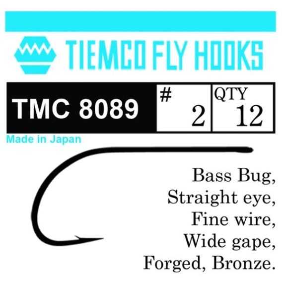 Tiemco 8089 Bass Bug 10-pack i gruppen Kroge og endegrej / Kroge / Fluebinding kroge hos Sportfiskeprylar.se (T8089-2r)