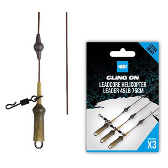 Nash Ready Tied Leadcore Leader 3-Pack i gruppen Kroge og endegrej / Færdiglavede rigs / Specimen rigs hos Sportfiskeprylar.se (T8191r)